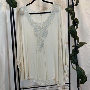 Plus Size Tunic with Bell Sleeves